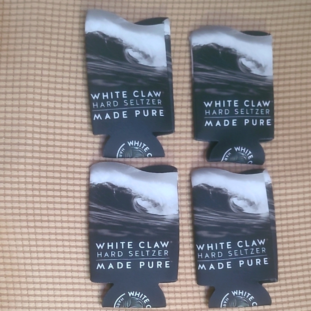 NWOT 4 White Claw Koozies